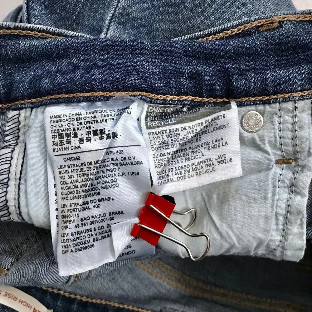 Levi's NWOT 724 High Rise Straight Crop Jeans Women 26 - Picture 9 of 12